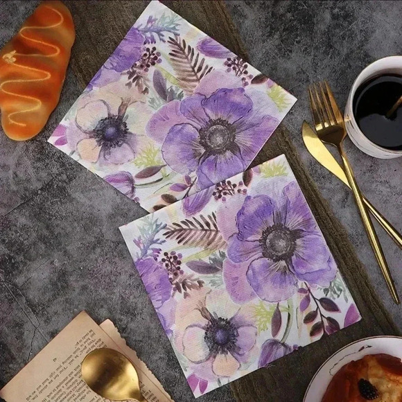 NEW Color Napkins/Printed Tissues/Fashion Tissues x 120pcs - Picture 3 of 15